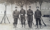 Officier et Sous-Officiers du 56ème RI (Coll. NL/PCD14)